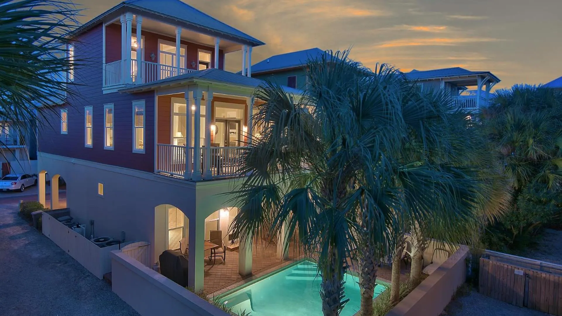 Beach House With Heated Pool 100 Steps From Beach Panama City Beach 0*,